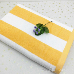 Toalla de <span class=keywords><strong>playa</strong></span> a rayas, 100% algodón, blanco y negro, venta al por mayor - Product Image 4