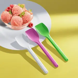 Ice Cream Yogurt Small Spoon Dessert Cheese Pudding Disposable Mini Colorful Spoon