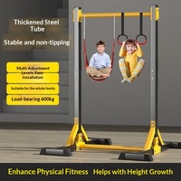 Barre de traction autoportante, station de dips, équipement de gym à domicile, barre de traction et de dips réglable en hauteur pour l'entraînement des adultes