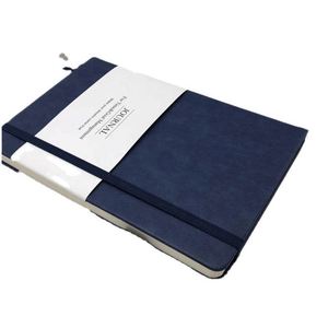 Carnet en cuir A5 avec couverture rigide et bande élastique, logo personnalisé - Product Image 5