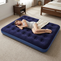 Matelas Gonflable Silencieux Léger et Durable, Pliable et Compact, 191*137cm, pour la Maison, la Chambre et le Parc