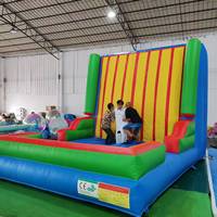 Mur collant commercial pour attrape-mouches, Mur collant gonflable et combinaisons collantes à louer, Jeux de carnaval, Divertissement de fête, Mur à velcro