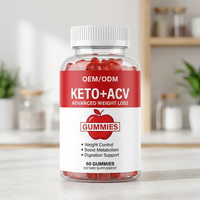 Gummies Keto BHB au vinaigre de cidre de pomme OEM ODM pour la gestion du poids, la combustion des graisses, le soutien du métabolisme, la détoxification et la perte de poids