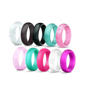 Đồ trang sức thời trang Bán buôn phụ nữ phong cách Silicone ban nhạc vòng với đèn <span class=keywords><strong>flash</strong></span> tốt Chic Silicone Nhẫn cưới tùy chỉnh Silicone Vòng - Product Image 1