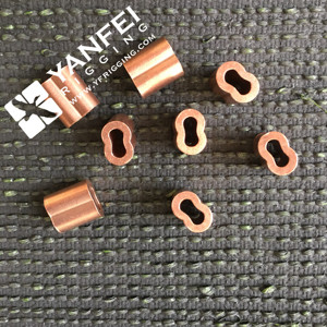 Cooper ferrule hình bầu dục uốn ferrule cho dây cáp treo - Product Image 6