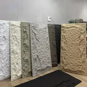 Imushroom mantar PU taş kapalı ve açık poliüretan yapay duvar taşı kaplama