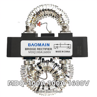 Module de pont redresseur à diodes à onde complète MDQ-100A 100A 1600V Baomain 0.5ns à récupération inverse, montage en surface