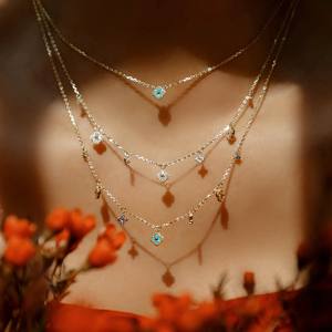 Collar con Colgante de Perla Sonriente y Flor de Cerezo de Plata Pura S925 Daifei, Lujoso, Ligero, de Nicho, Pieza Única, Nivel Celestial - Product Image 2