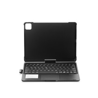 Fundas y estuches para tabletas, funda mágica de cuero blanco, rosa dorado y negro para iPad Pro 2022/2020/2018, inalámbrica, BT 360 °   Panel Táctil Giratorio