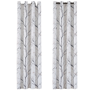 XinLan personnalisé 100% polyester fenêtre rideau salon Triple couche impression rideaux occultants - Product Image 2