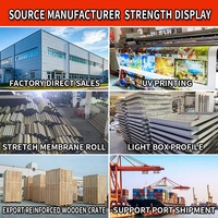 Kotak Lampu Poster LED Aluminium Tahan Air dengan Pemasangan Atas, Tahan Cuaca untuk Tampilan Iklan Dalam dan Luar Ruangan