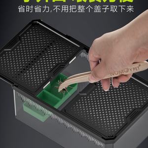 Climbing Pet Eco <b>Tank</b> Box Lizard Keep Palace Crab Tree <b>Frog</b> Raised Double Open Magnetic Sliding Cover Feeding Box - Product Image 3