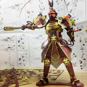 Guerrieri Modelli 3D Metallo Nano di Puzzle Il Re Scimmia Modello Fai da Te 3D Taglio Laser Modelli di Giocattoli di Puzzle per Adulti - Product Image 5