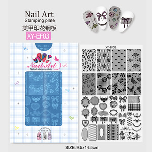 <span class=keywords><strong>Modèle</strong></span> de plaque en acier pour transfert d'ongles professionnel, série <span class=keywords><strong>Noël</strong></span> écologique, motif cerf et sapin, 5 couleurs pour nail art professionnel - Product Image 3