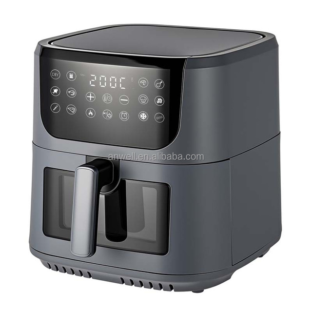 ANWELL Smart WiFi Air Fryer, Transparent View Window & APP Remote Control for Homemade Pizza, Fries & Roast