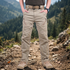 Nouveau design – Pantalon cargo multi-poches pour homme, 100 % coton, taille mi-haute, séchage rapide, infroissable, écologique, teint uni – Vente en gros - Product Image 3