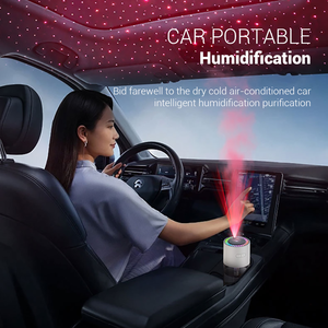 Hot Bán máy tính để bàn mát Mist <span class=keywords><strong>Mini</strong></span> USB Máy tạo độ ẩm không khí với lãng mạn bầu trời đầy sao đèn siêu âm thông minh khuếch tán dầu tạo độ ẩm - Product Image 3