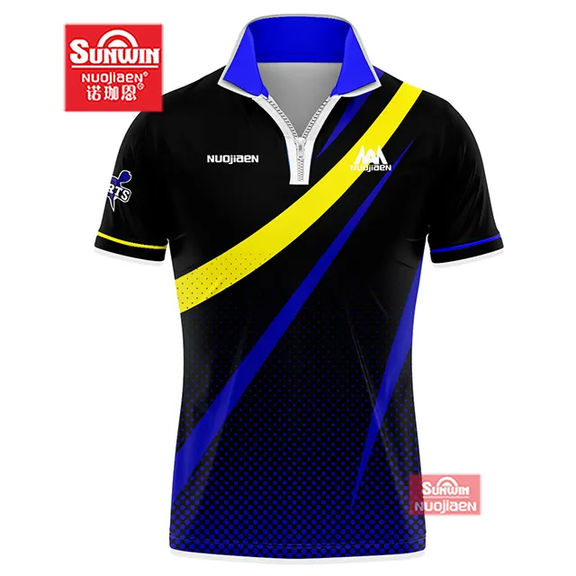 Top-Qualität volle Sublimation Mode Custom Darts Polo-Shirt Großhandel Darts Jersey