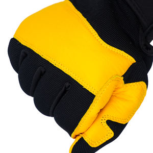 Guantes de seguridad de dedos completos de cuero de vaca duraderos Guantes de trabajo de uso general antideslizantes y transpirables con protección para las manos - Product Image 4