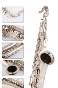 Saxofón Alto Profesional de Latón Antiguo Vintage, <span class=keywords><strong>5</strong></span> Colores Opcionales, Instrumento de Viento Lacado - Product Image 6