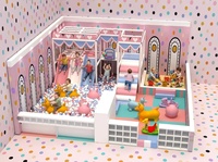 Equipo Personalizado Integral para Parques Infantiles Interiores y Cafeterías de Juego: Gran Castillo de Juegos con Piscina de Bolas Oceánicas para Niños, Centro de Diversión