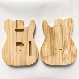 Cuerpo de guitarra de madera maciza de Paulownia personalizado sin acabar para kits de bricolaje - Product Image 1