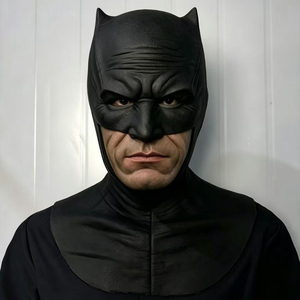 Máscara <span class=keywords><strong>de</strong></span> Silicona Personalizada <span class=keywords><strong>de</strong></span> Batman, Casco <span class=keywords><strong>de</strong></span> Disfraz <span class=keywords><strong>de</strong></span> Superhéroe <span class=keywords><strong>para</strong></span> Cosplay, Cubrecabezas Negro <span class=keywords><strong>para</strong></span> <span class=keywords><strong>Halloween</strong></span> - Product Image 1