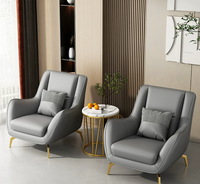 Fauteuil compact et confortable à une place, imprimé tigre, pour salon, balcon, usage de loisirs, design de luxe léger