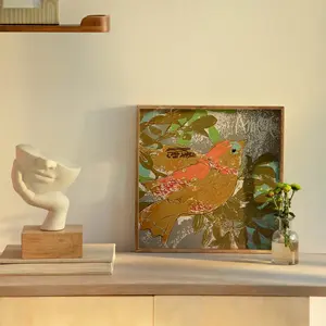 ถาดไม้สี่เหลี่ยมทำมือ Petyon ขนาด 14.5 x 14.5 x 1.5 นิ้ว สำหรับตกแต่งและเสิร์ฟ - Product Image 2