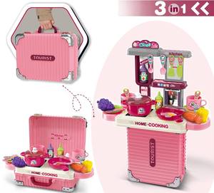 Giocattolo da Cucina Portatile 3 in <span class=keywords><strong>1</strong></span> a Forma di Valigia <span class=keywords><strong>per</strong></span> Bambine - Product Image 2