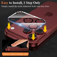 Protection d'objectif d'appareil photo en verre trempé 3D entièrement transparent OEM ODM pour iPhone 17 18 Pro Max, film protecteur d'écran HD