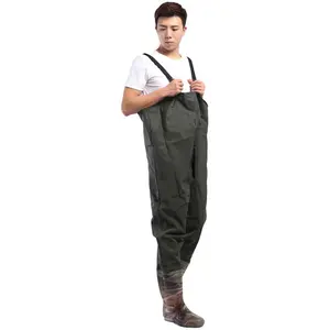 Factory Price OEM Fly Fishing Waders For Adults 100% Waterproof And Breathable Anti-slip Boots Water Pants Fishing Chest Waders