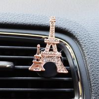 Rafraîchisseur d'air pour voiture Aromathérapie Accessoires automobiles Diffuseur de parfum intérieur Tour Eiffel Sortie de parfum