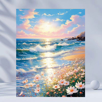 Peinture Diamant 5D DIY Classique, Paysage Montagneux, Broderie Diamant Complète, Mosaïque Arbre, Point de Croix 30x40cm