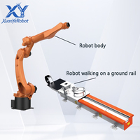 Robot de soudage collaboratif sans programmation, rail au sol de 20 m pour la fabrication de structures métalliques en acier