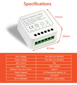 Interrupteur intelligent WiFi Tuya 16A 20A, module relais RF433Mhz, contrôle bidirectionnel, application Smart Life, prise en charge à distance Alexa Google Home - Product Image 4