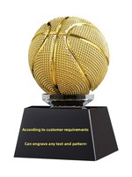 Trophées en résine cristalline gravés au laser pour le tennis de table, le basketball, le football, le badminton, le volley-ball - Souvenirs personnalisés pour les équipes scolaires
