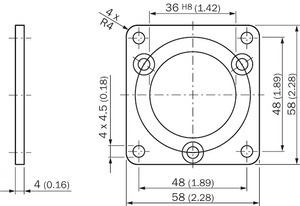 Systèmes de montage, brides et buses SICK BEF-FA-036-060REC 2029162 BEF-FA-036-060REC 2029162 BEF-FA-036-060RE - Product Image 2