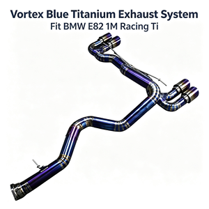 Vortex Burnt Blue Titanium Catback Exhaust Fit BMW E82 1M Lightweight High Flow Racing Sport Car Valved Muffler Upgrade <b>Kit</b> - Product Image 1