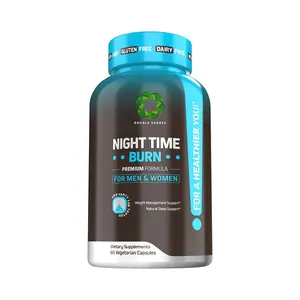 睡眠代謝をサポートするためのメラトニンを含む夜間ウェイトサプリメント女性と男性のビーガンカプセルのためのメラトニンL-テニン