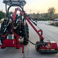 Tondeuse à gazon semi-rotative à bras oscillant avec suspension à trois points, vitesse du rotor 3000 tr/min, pour la coupe des mauvaises herbes, remorque portée par tracteur