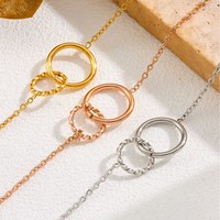 Bracelet chaîne à disques martelés simple CELES EManco en acier inoxydable 316L, accessoire de mode pour femmes et jeunes filles, idéal pour mariages et soirées tendance
