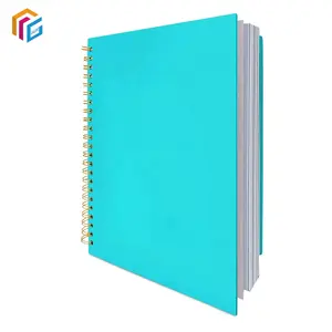 Caderno espiral A4/A5/B5 de capa dura, caderno espiral personalizado com logotipo, caderno grosso para estudantes, regra da faculdade