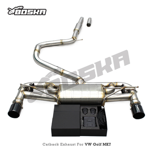 OEM Boska Valvetronic Exhaust System for VW GOLF 7/7.5 MK7/MK7.5 1.4T 2014-2020 Stainless Steel Pipes Catback Muffler - Product Image 6