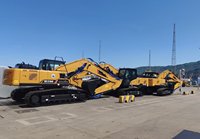 Excavatrice sur chenilles SY215C de 21,9 tonnes avec godet de 0,93 m³ pour travaux de terrassement et d'exploitation en carrière, dotée d'une forte force de creusement