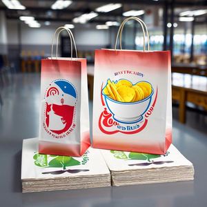 Bolsa de Papel para Productos de Alta Calidad de Fábrica, Muy Grande, 13x7x13, Blanca, 5 Kg, Bolsas de Papel para Almuerzo, Diseño Personalizado, Bolsa de Papel para Comida para Llevar - Product Image 5