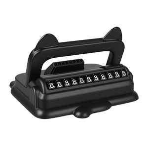 Soporte para teléfono de coche, soporte giratorio oculto para salpicadero, material ABS multifunción, soporte de navegación Universal negro y naranja - Product Image 1