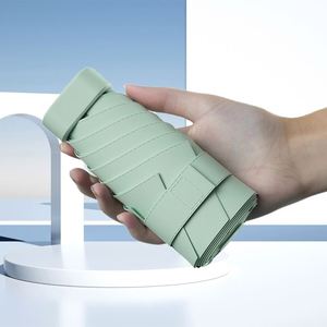 Parapluie pliant portable mini 6K anti-UV pour la pluie et le soleil, idéal pour la randonnée, les voyages et les activités de plein air, personnalisable, pour femme, avec boîte cadeau colorée - Product Image 1