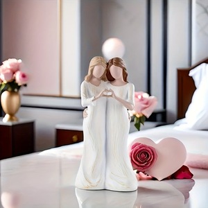 Figura de Resina de las Hermanas Ángeles, Directo de Fábrica MeiYu, Decoración para el Hogar, Regalo Conmemorativo de <span class=keywords><strong>Amistad</strong></span>, Estatua para Estante, Venta al Por Mayor - Product Image 2