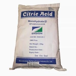 Ácido Cítrico Orgánico Anhidro de Alta Pureza 98% Grado Alimenticio para Alimentos y Bebidas 25kg/saco - Product Image 3